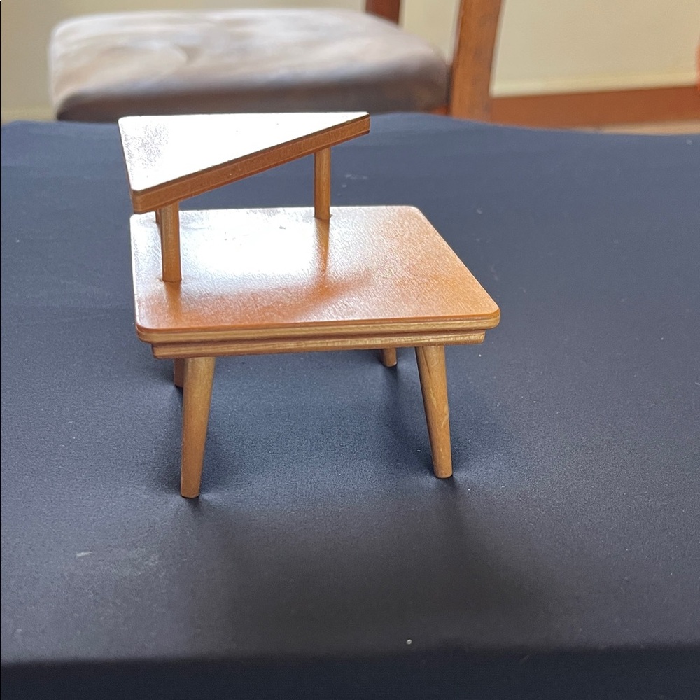 StromBecker Two-Tier Wooden Side Table For 8” Doll